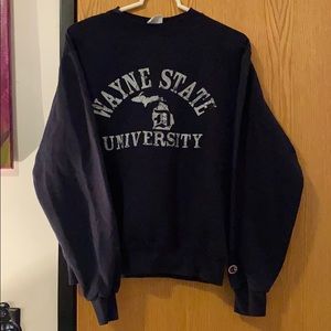 Navy Wayne state university sweatshirt